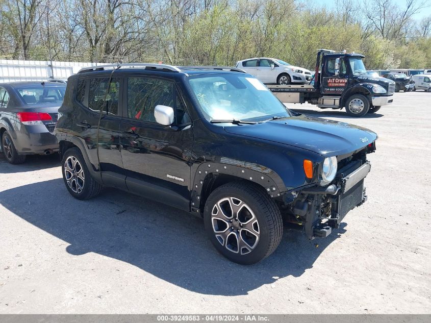 2016 Jeep Renegade Limited VIN: ZACCJADT6GPC81911 Lot: 39249583