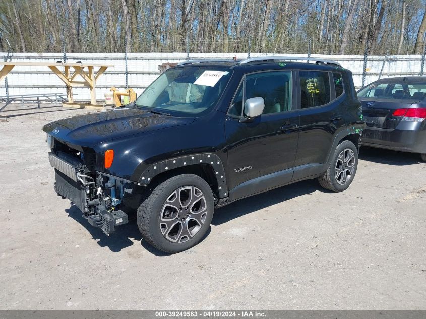 2016 Jeep Renegade Limited VIN: ZACCJADT6GPC81911 Lot: 39249583