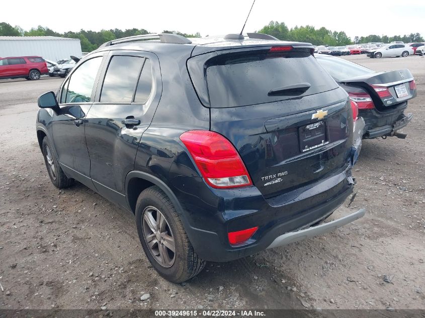 2021 Chevrolet Trax Awd Lt VIN: KL7CJPSM6MB364482 Lot: 39249615