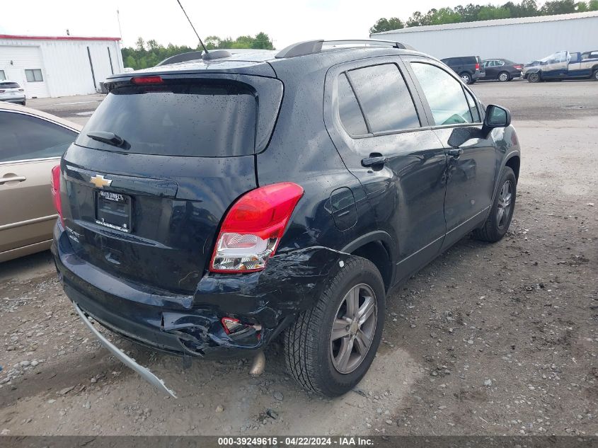 2021 Chevrolet Trax Awd Lt VIN: KL7CJPSM6MB364482 Lot: 39249615