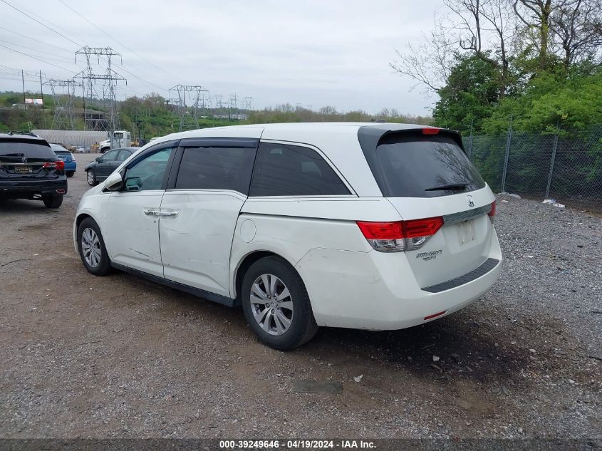 2015 Honda Odyssey Ex-L VIN: 5FNRL5H64FB037650 Lot: 39249646