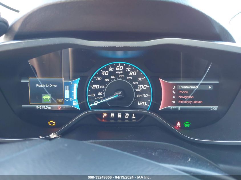 2013 Ford C-Max Energi Sel VIN: 1FADP5CU2DL556135 Lot: 39249656