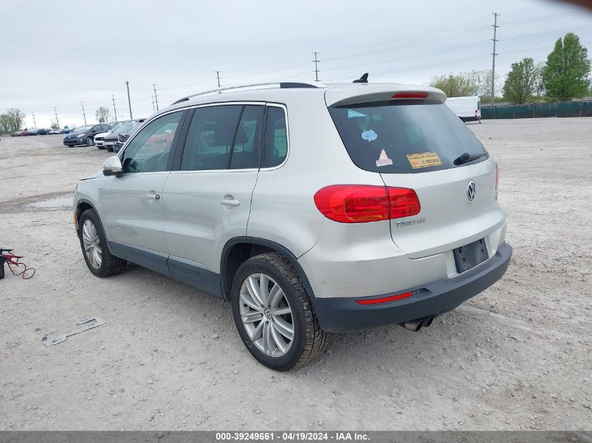 2013 Volkswagen Tiguan Se VIN: WVGBV3AX8DW564470 Lot: 39249661