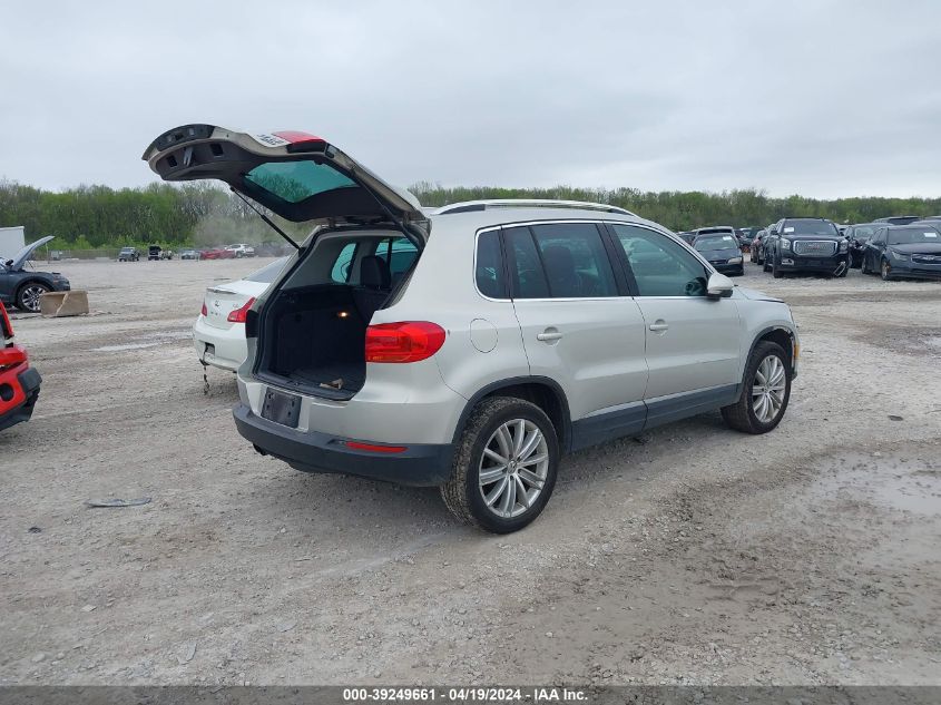 2013 Volkswagen Tiguan Se VIN: WVGBV3AX8DW564470 Lot: 39249661