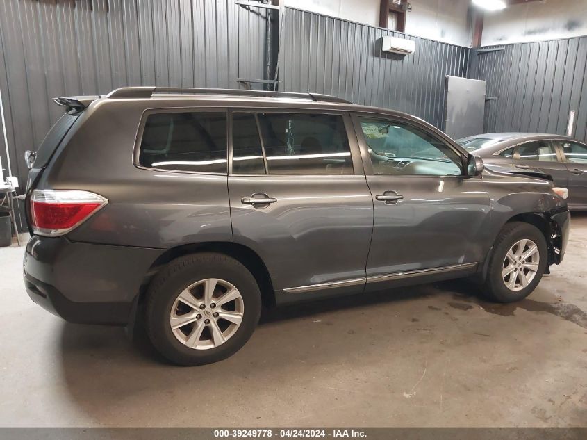 2012 Toyota Highlander Base V6 VIN: 5TDBK3EH7CS142267 Lot: 39249778