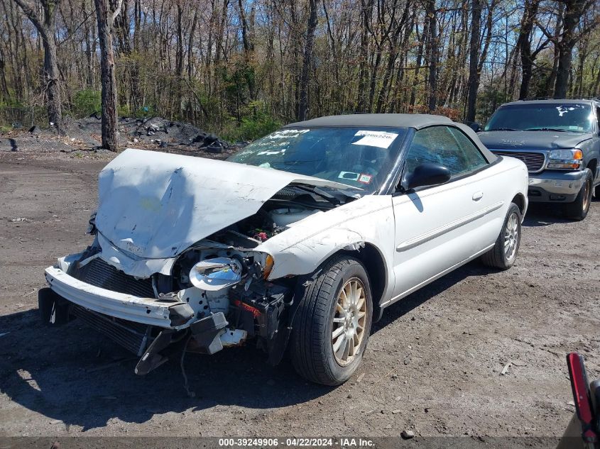 2004 Chrysler Sebring Lxi VIN: 1C3EL55R64N353048 Lot: 39249906