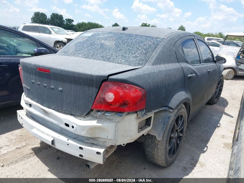 Vin: 1c3cdzab8cn237966, lot: 39734494, dodge avenger se 20124