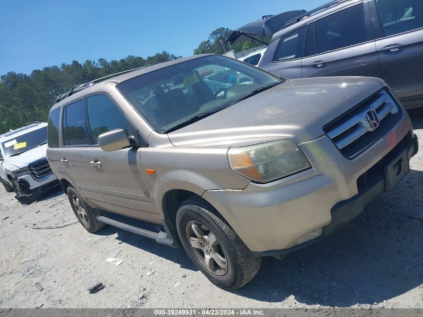 2006 Honda Pilot Ex-L VIN: 5FNYF18506B004051 Lot: 39249931