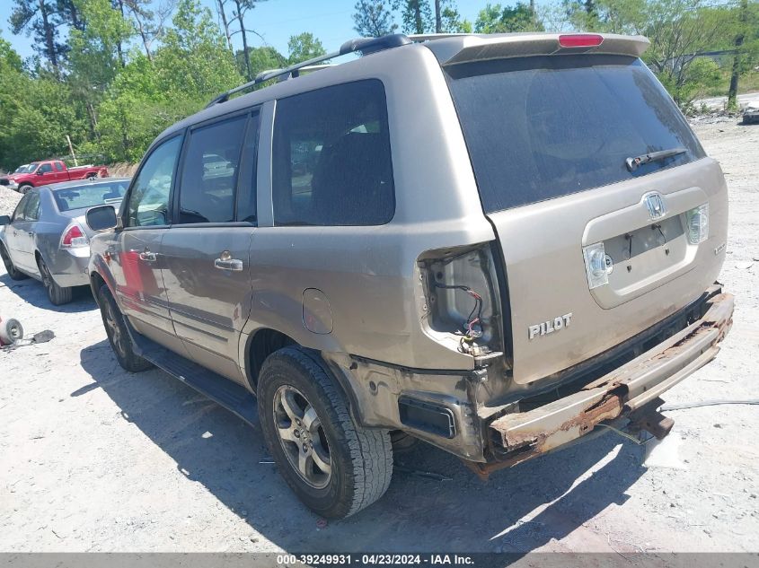 2006 Honda Pilot Ex-L VIN: 5FNYF18506B004051 Lot: 39249931