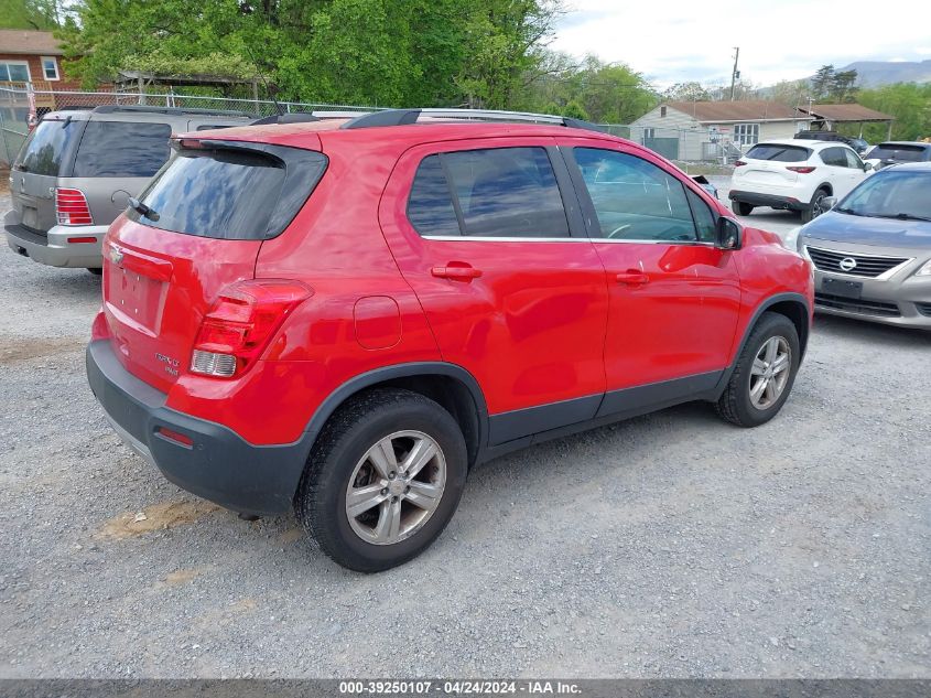 2016 Chevrolet Trax Lt VIN: KL7CJPSB0GB569136 Lot: 39250107