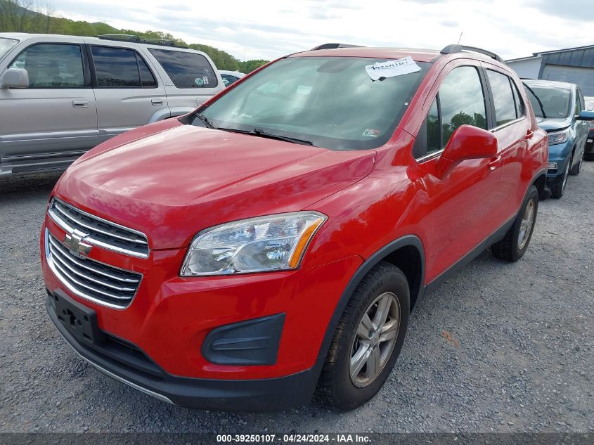 2016 Chevrolet Trax Lt VIN: KL7CJPSB0GB569136 Lot: 39250107