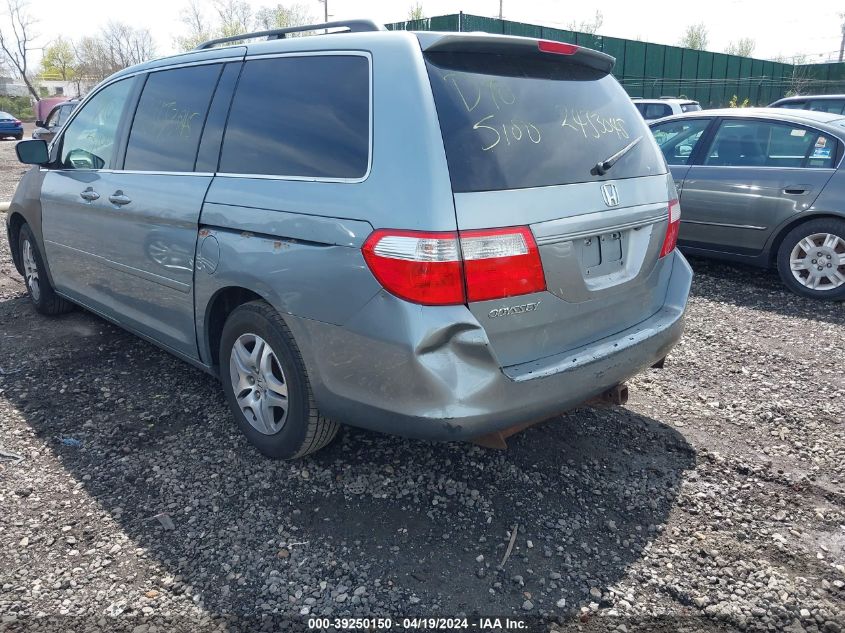 2007 Honda Odyssey Ex-L VIN: 5FNRL38767B028379 Lot: 39250150