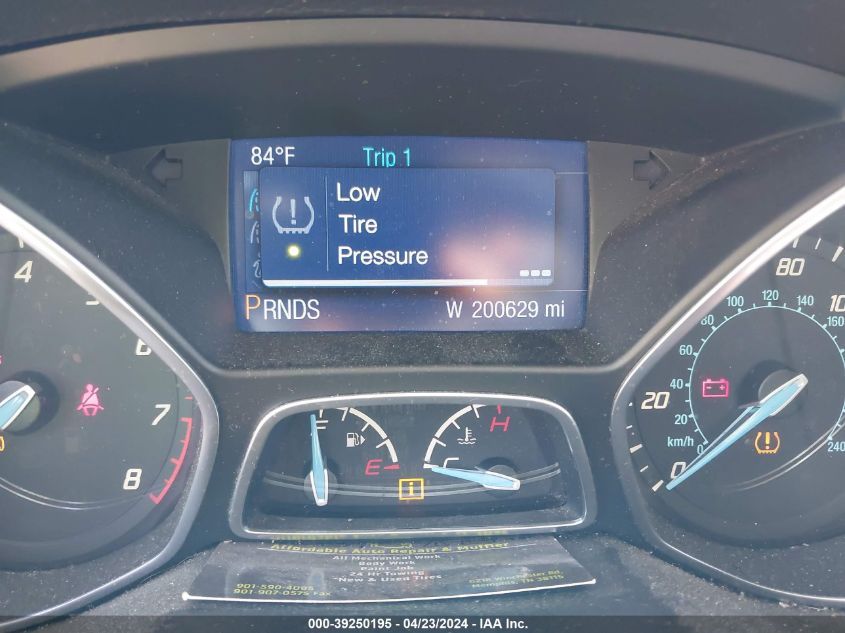 2013 Ford Focus Se VIN: 1FADP3F24DL344898 Lot: 39250195