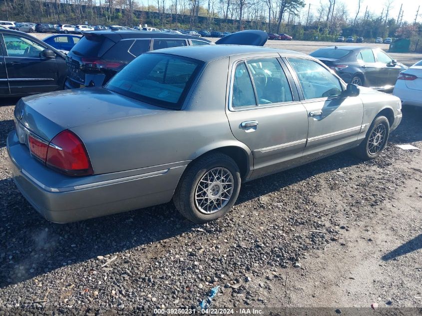 2000 Mercury Grand Marquis Gs VIN: 2MEFM74WXYX606343 Lot: 39250231