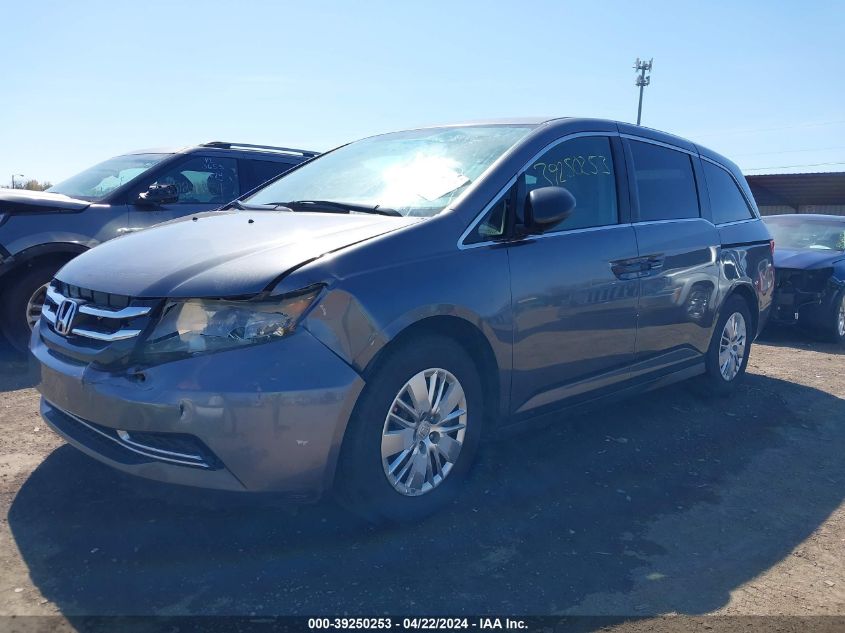 2014 Honda Odyssey Lx VIN: 5FNRL5H27EB094971 Lot: 39250253