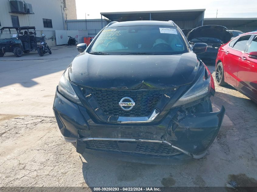 2020 Nissan Murano Sv Intelligent Awd VIN: 5N1AZ2BS3LN104442 Lot: 39250293