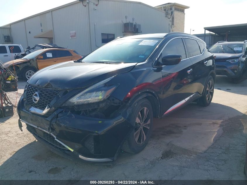 2020 Nissan Murano Sv Intelligent Awd VIN: 5N1AZ2BS3LN104442 Lot: 39250293