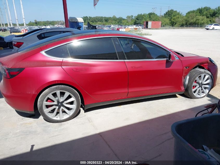 2019 Tesla Model 3 Long Range/Performance VIN: 5YJ3E1EB3KF389817 Lot: 39250323