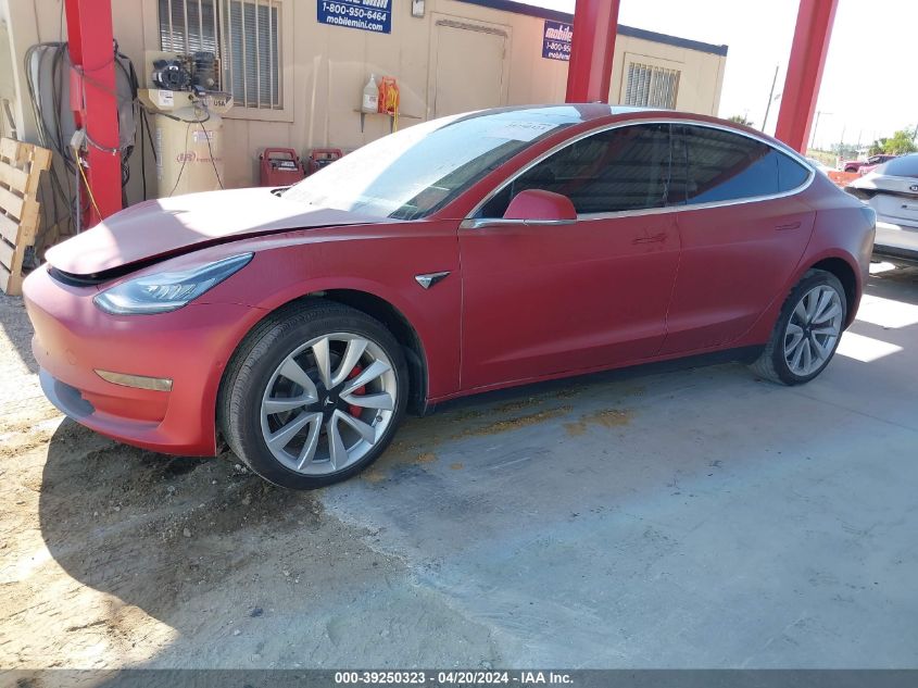 2019 Tesla Model 3 Long Range/Performance VIN: 5YJ3E1EB3KF389817 Lot: 39250323