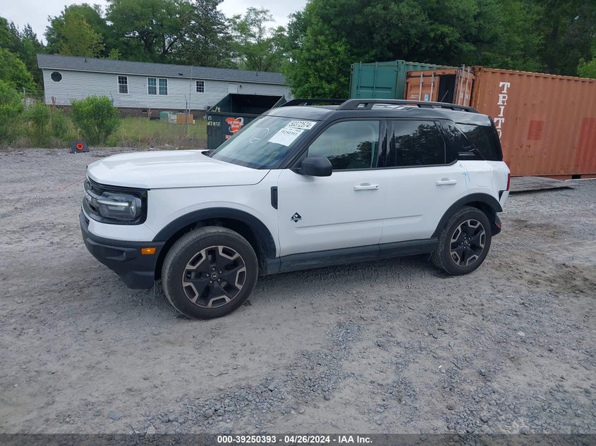 2022 Ford Bronco Sport Outer Banks VIN: 3FMCR9C69NRE23976 Lot: 39250393