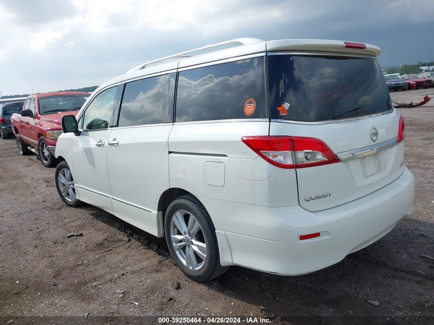 2015 Nissan Quest Platinum VIN: JN8AE2KPXF9120733 Lot: 39250464