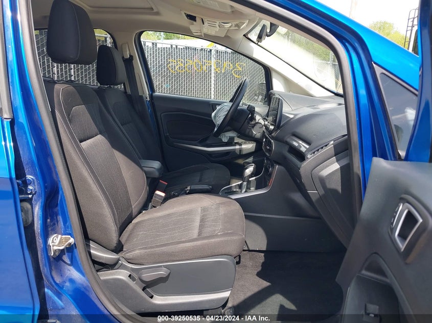 VIN MAJ3P1TE7JC159190 2018 FORD ECOSPORT SE
