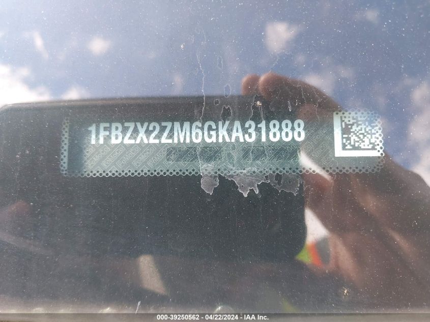 2016 Ford Transit-350 Xlt VIN: 1FBZX2ZM6GKA31888 Lot: 39250562