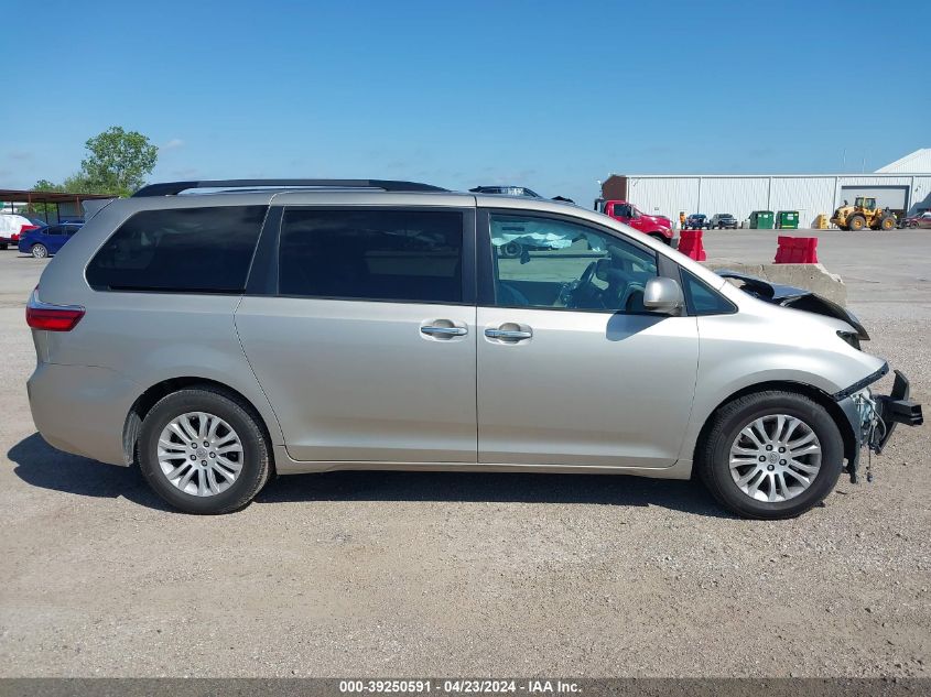 2016 Toyota Sienna Xle 8 Passenger VIN: 5TDYK3DC0GS729545 Lot: 39250591