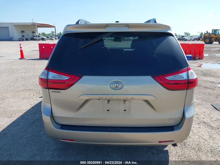 2016 Toyota Sienna Xle 8 Passenger VIN: 5TDYK3DC0GS729545 Lot: 39250591