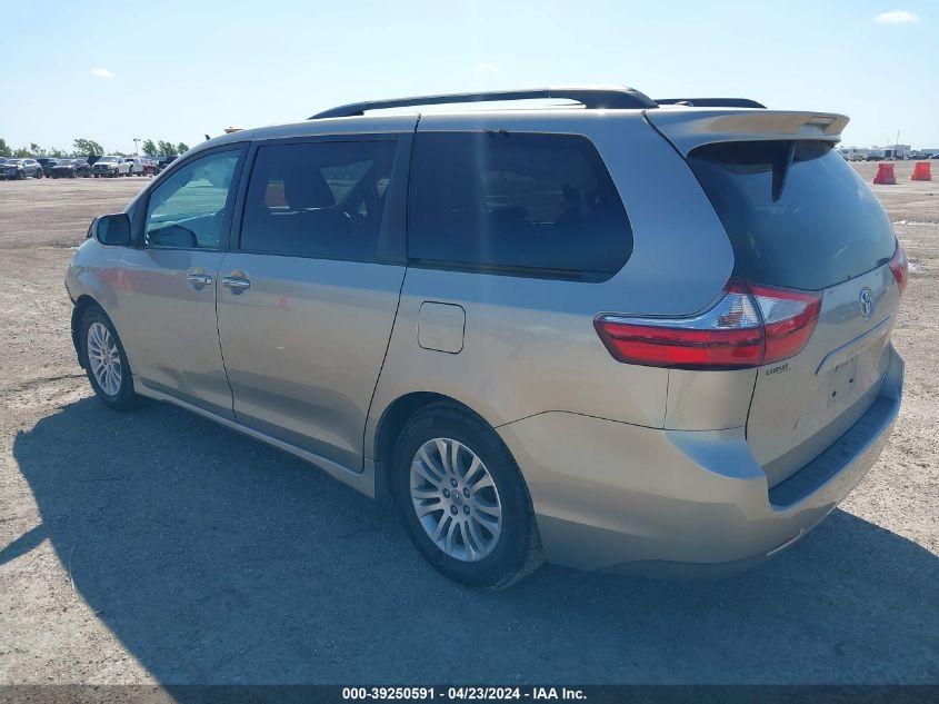 2016 Toyota Sienna Xle 8 Passenger VIN: 5TDYK3DC0GS729545 Lot: 39250591