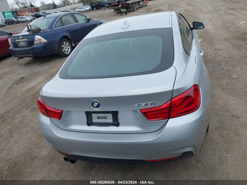 2019 BMW 430I Gran Coupe VIN: WBA4J1C58KBM17530 Lot: 39250639