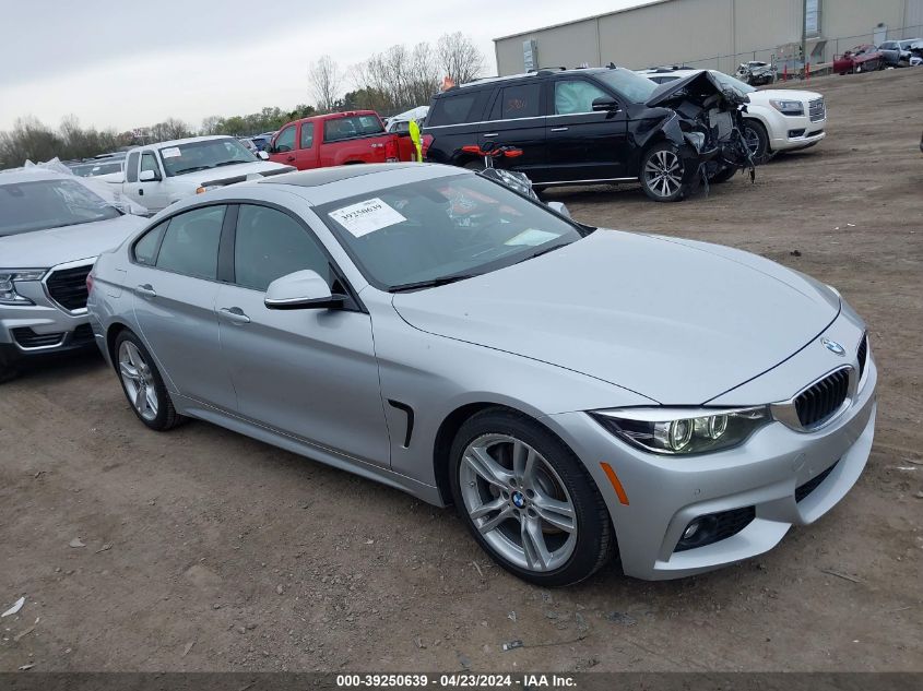 2019 BMW 430I Gran Coupe VIN: WBA4J1C58KBM17530 Lot: 39250639