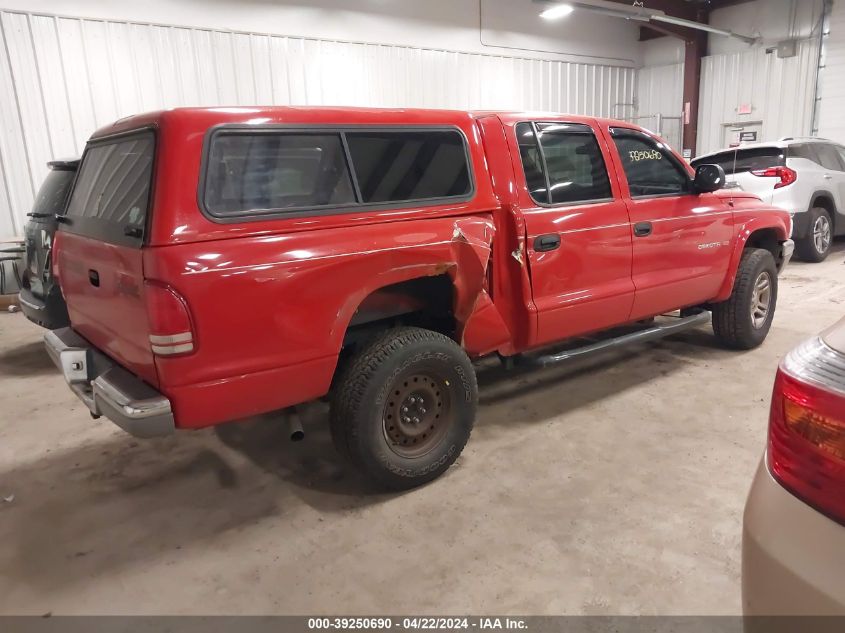 1B7HG48N72S516174 2002 Dodge Dakota Slt