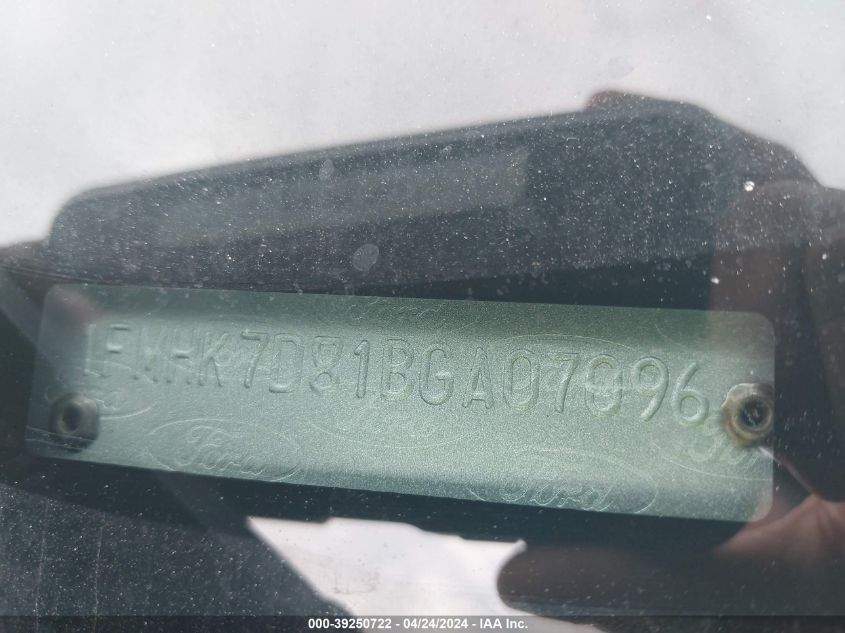 2011 Ford Explorer Xlt VIN: 1FMHK7D81BGA07096 Lot: 39250722