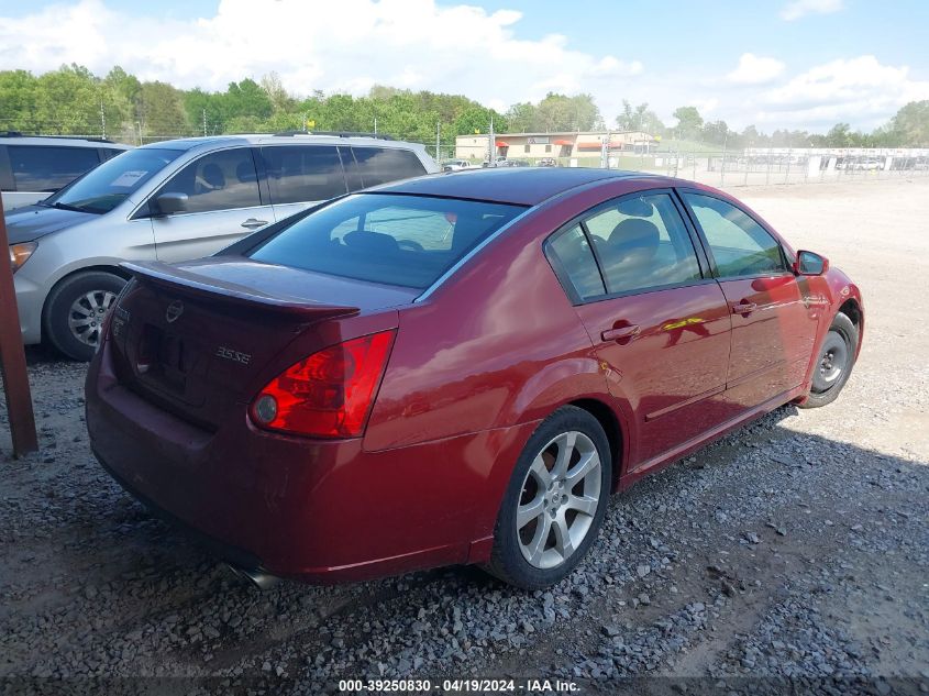 2008 Nissan Maxima 3.5 Se VIN: 1N4BA41E18C826802 Lot: 39250830