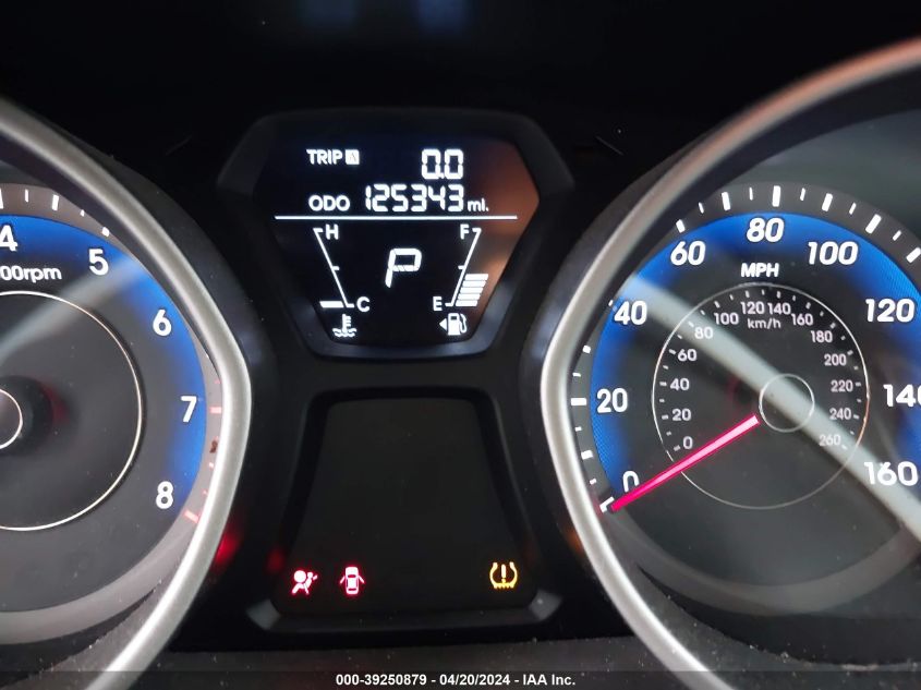 2013 Hyundai Elantra Gls VIN: KMHDH4AE9DU637538 Lot: 39250879