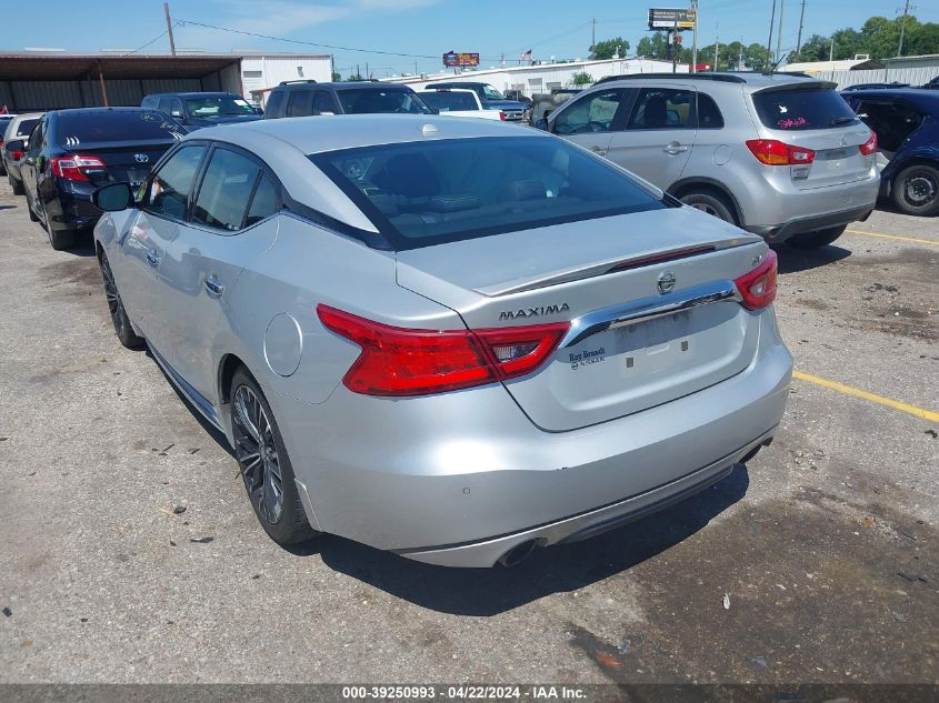 2017 Nissan Maxima 3.5 Sv VIN: 1N4AA6AP1HC403291 Lot: 39250993