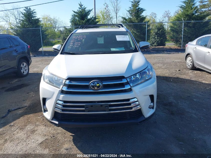 2018 Toyota Highlander Limited Platinum VIN: 5TDDZRFH8JS496656 Lot: 39251021