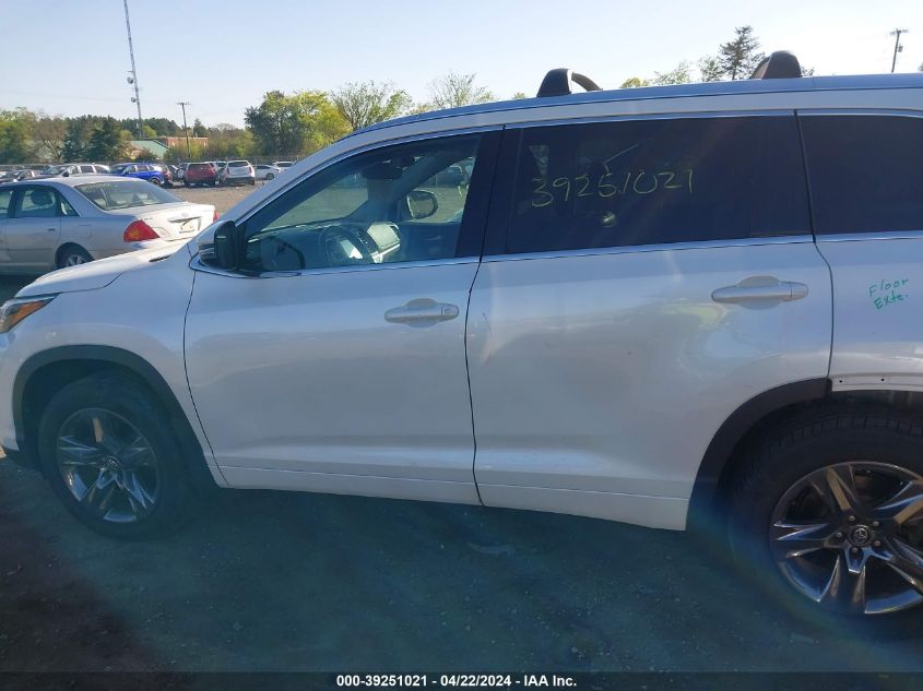 2018 Toyota Highlander Limited Platinum VIN: 5TDDZRFH8JS496656 Lot: 39251021