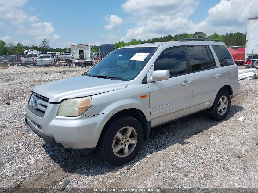 2006 Honda Pilot Ex-L VIN: 2HKYF185X6H514960 Lot: 39251035