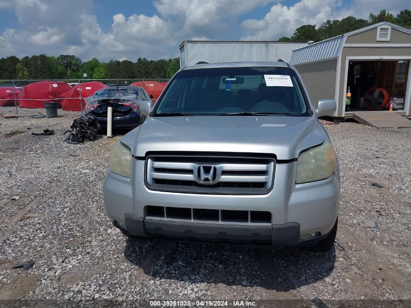 2006 Honda Pilot Ex-L VIN: 2HKYF185X6H514960 Lot: 39251035