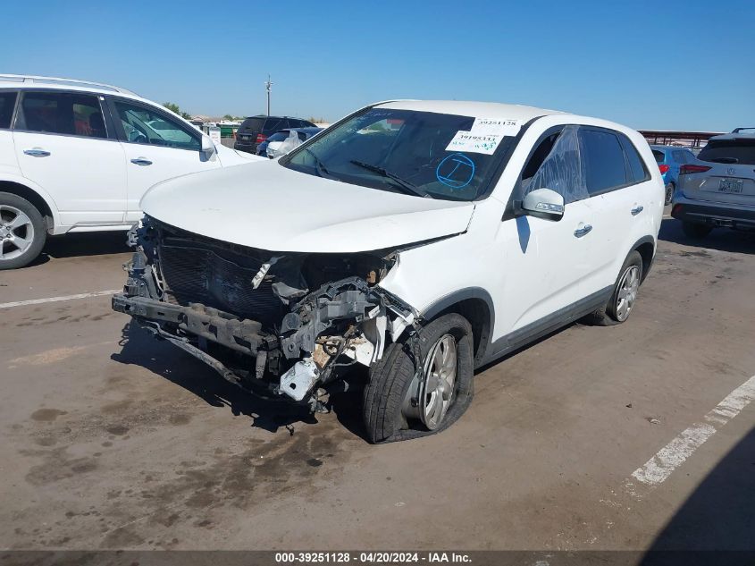 2012 Kia Sorento Lx VIN: 5XYKT3A16CG261950 Lot: 39251128