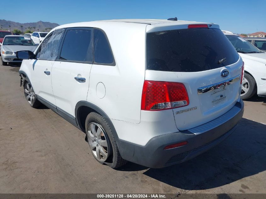 2012 Kia Sorento Lx VIN: 5XYKT3A16CG261950 Lot: 39251128