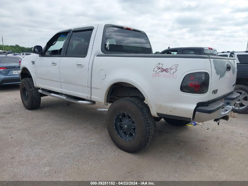 2001 Ford F-150 King Ranch Edition/Lariat/Xlt VIN: 1FTRW08W11KE89674 Lot: 39251152