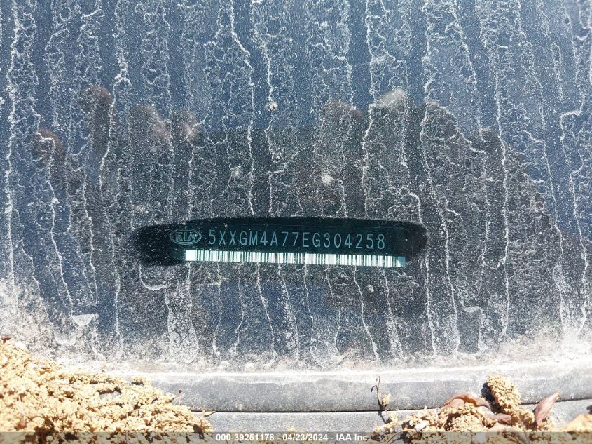 2014 Kia Optima Lx VIN: 5XXGM4A77EG304258 Lot: 39251178