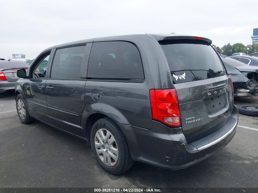 2016 Dodge Grand Caravan Se VIN: 2C4RDGBG8GR153000 Lot: 39251210