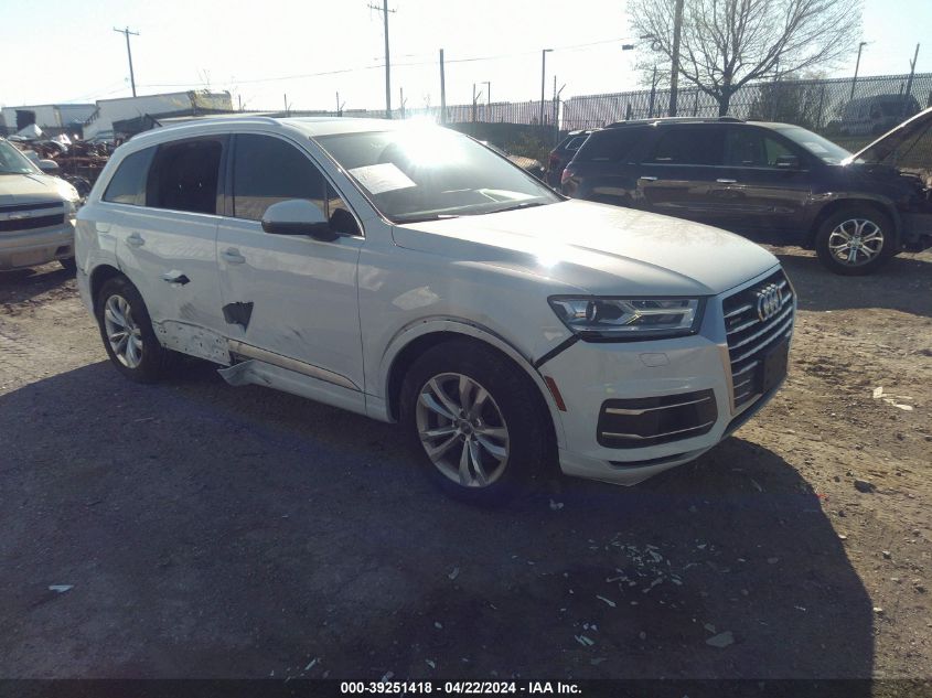 2017 Audi Q7 3.0T Premium VIN: WA1LAAF73HD026529 Lot: 39251418