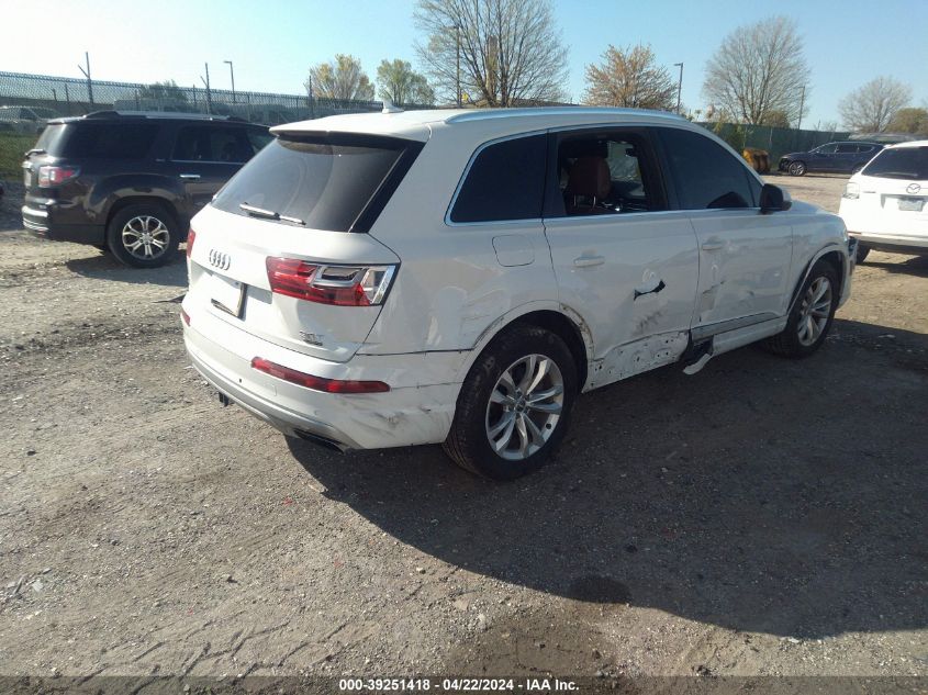 2017 Audi Q7 3.0T Premium VIN: WA1LAAF73HD026529 Lot: 39251418