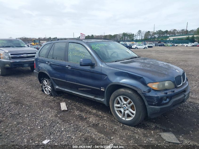 2006 BMW X5 3.0I VIN: 5UXFA13506LY32416 Lot: 39251447