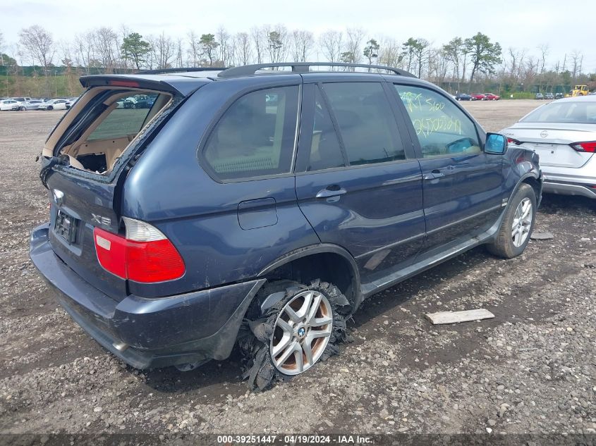 2006 BMW X5 3.0I VIN: 5UXFA13506LY32416 Lot: 39251447